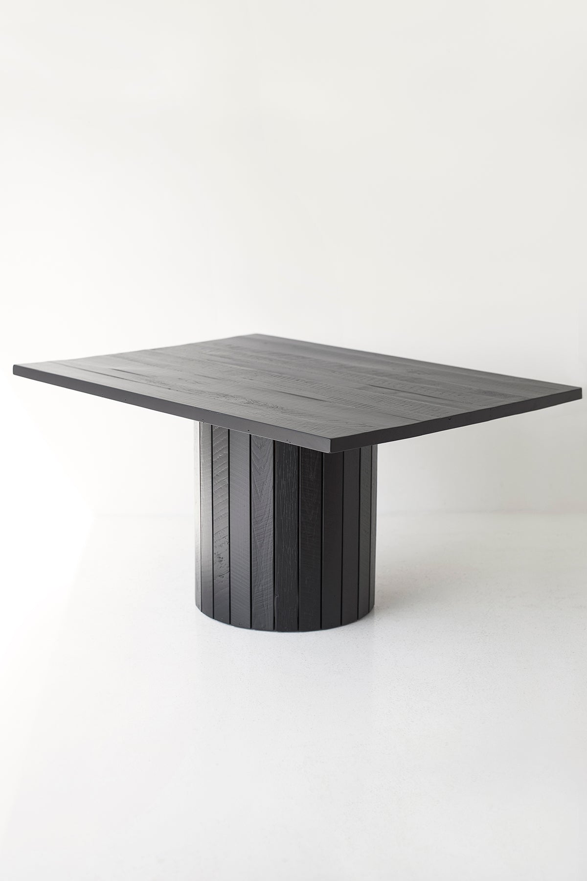 Black Reclaimed Wood Dining Table - The Bellhop- For Bertu Home - 2125