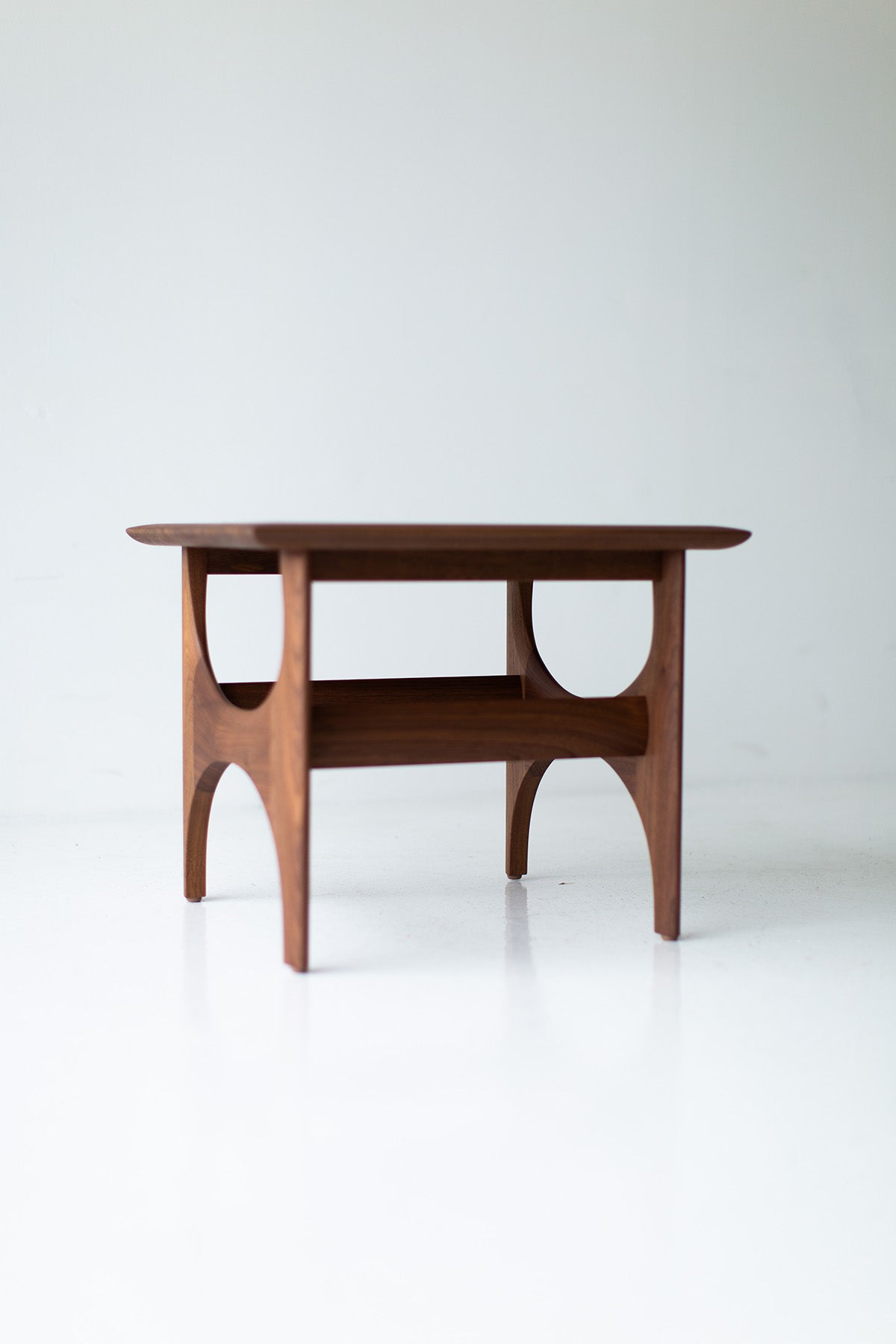 Cambre Modern Wood Side Table, Walnut for Craft Associates - 2403