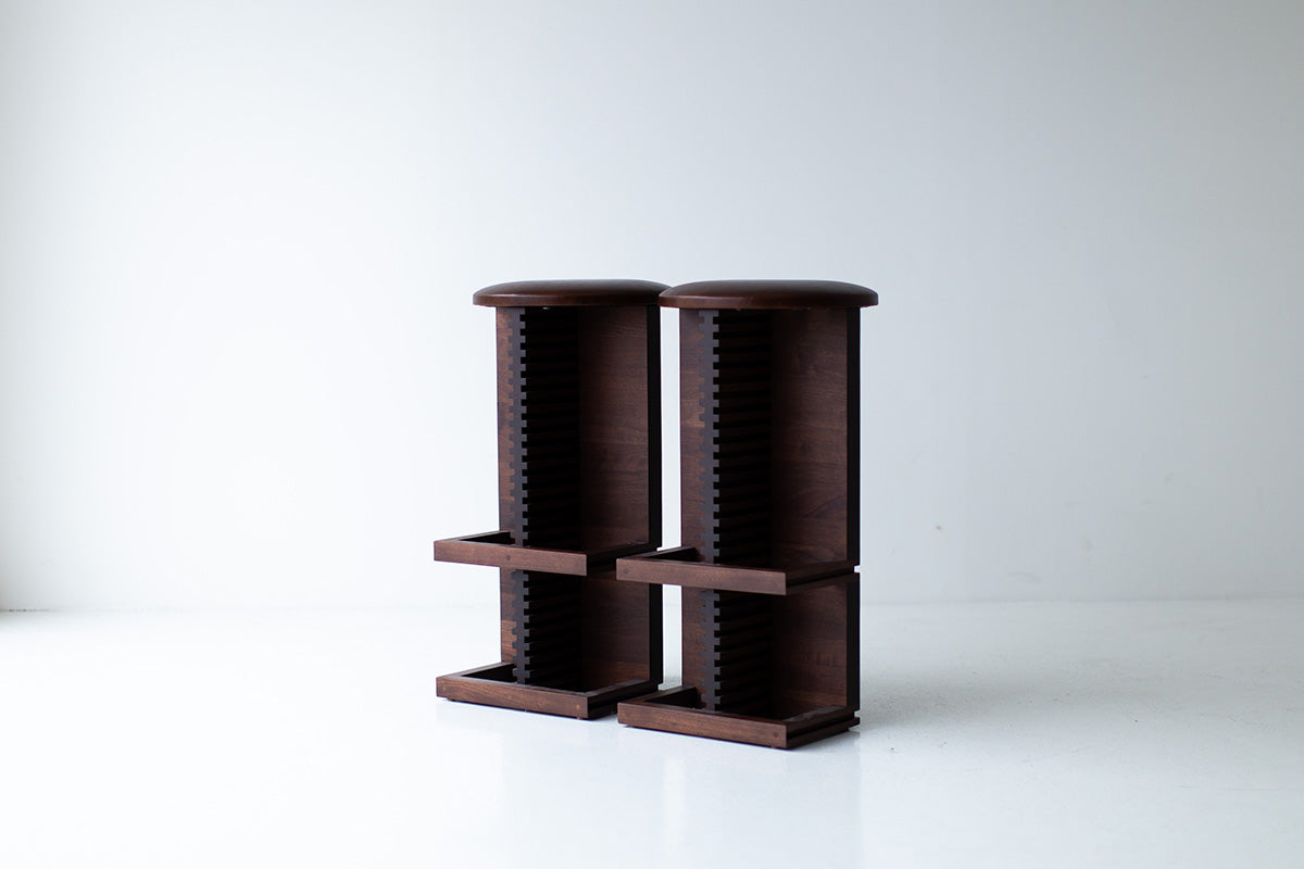 Cicely Modern Walnut Barstools for Bertu Home - 5823