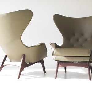 craft modern wing chairs large 1407, image 1