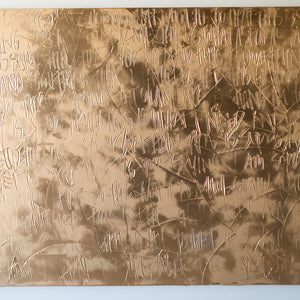 Grace Gold Abstract Painting 01