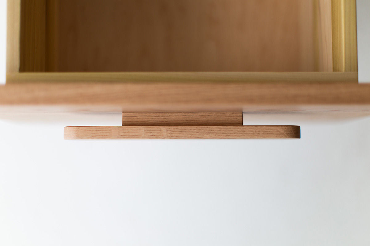 Iris Nightstand In Bleached White Oak for Bertu Home - 1124