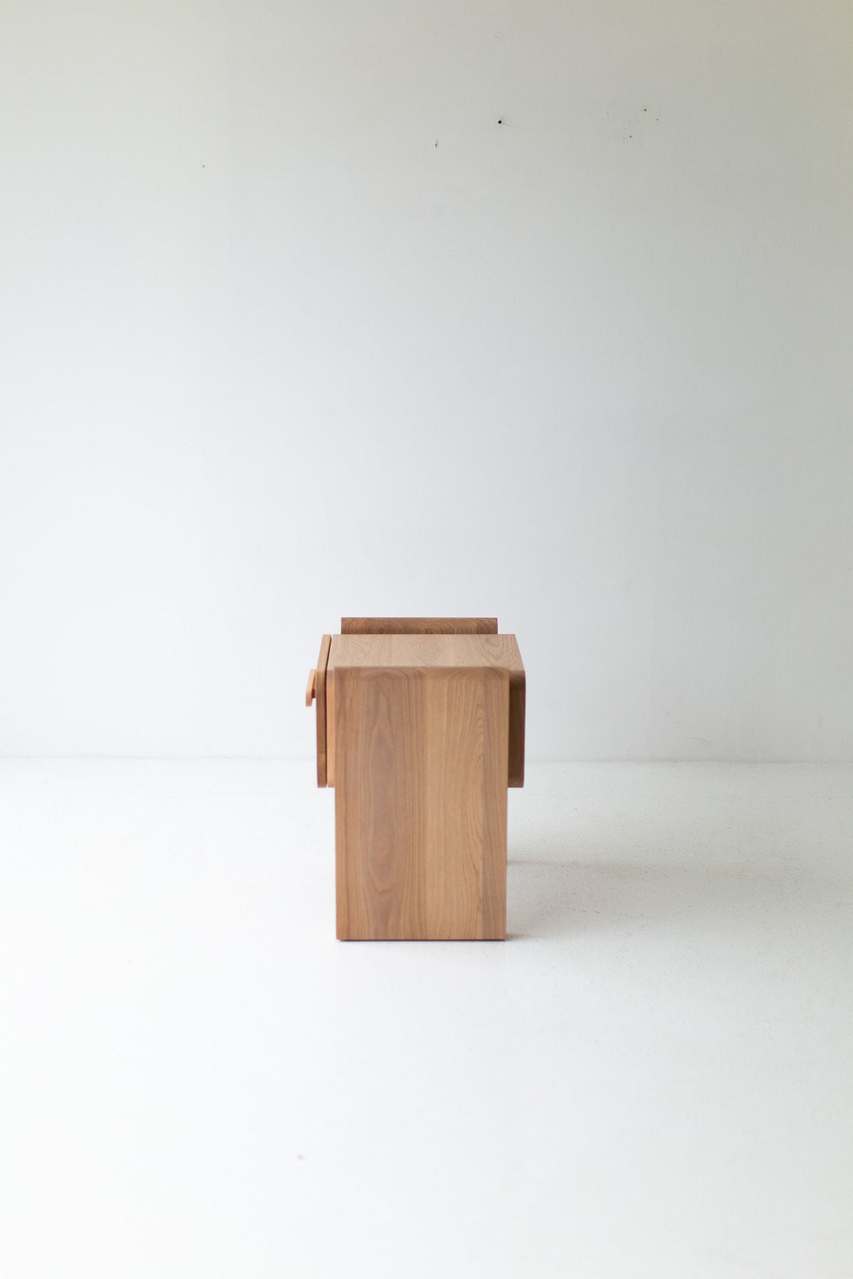 Iris Nightstand In Bleached White Oak for Bertu Home - 1124
