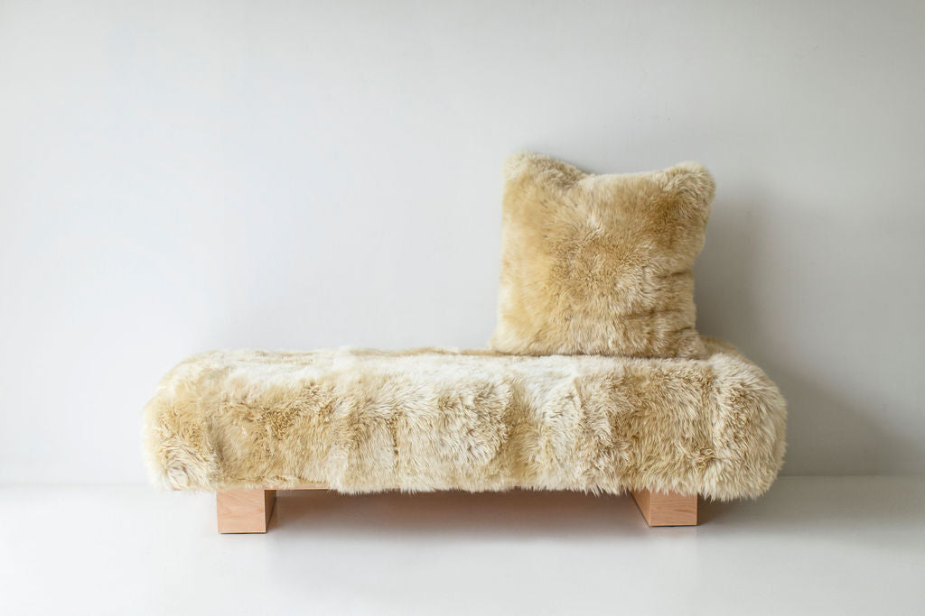 Large Sheepskin Pillow - For Bertu Home - 3425