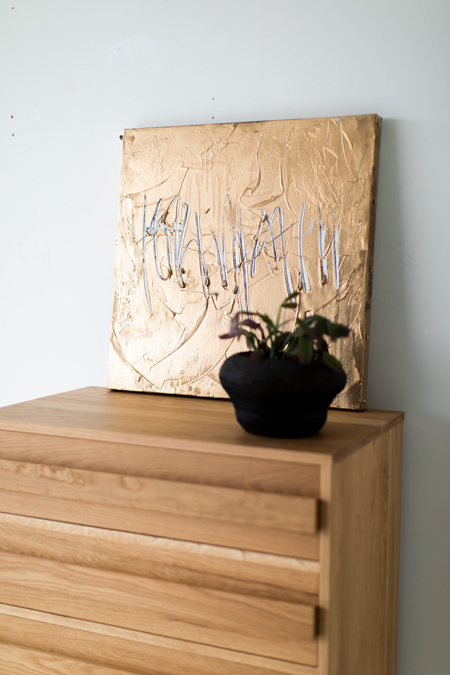 Mid Century Modern White Oak Dresser - 2221