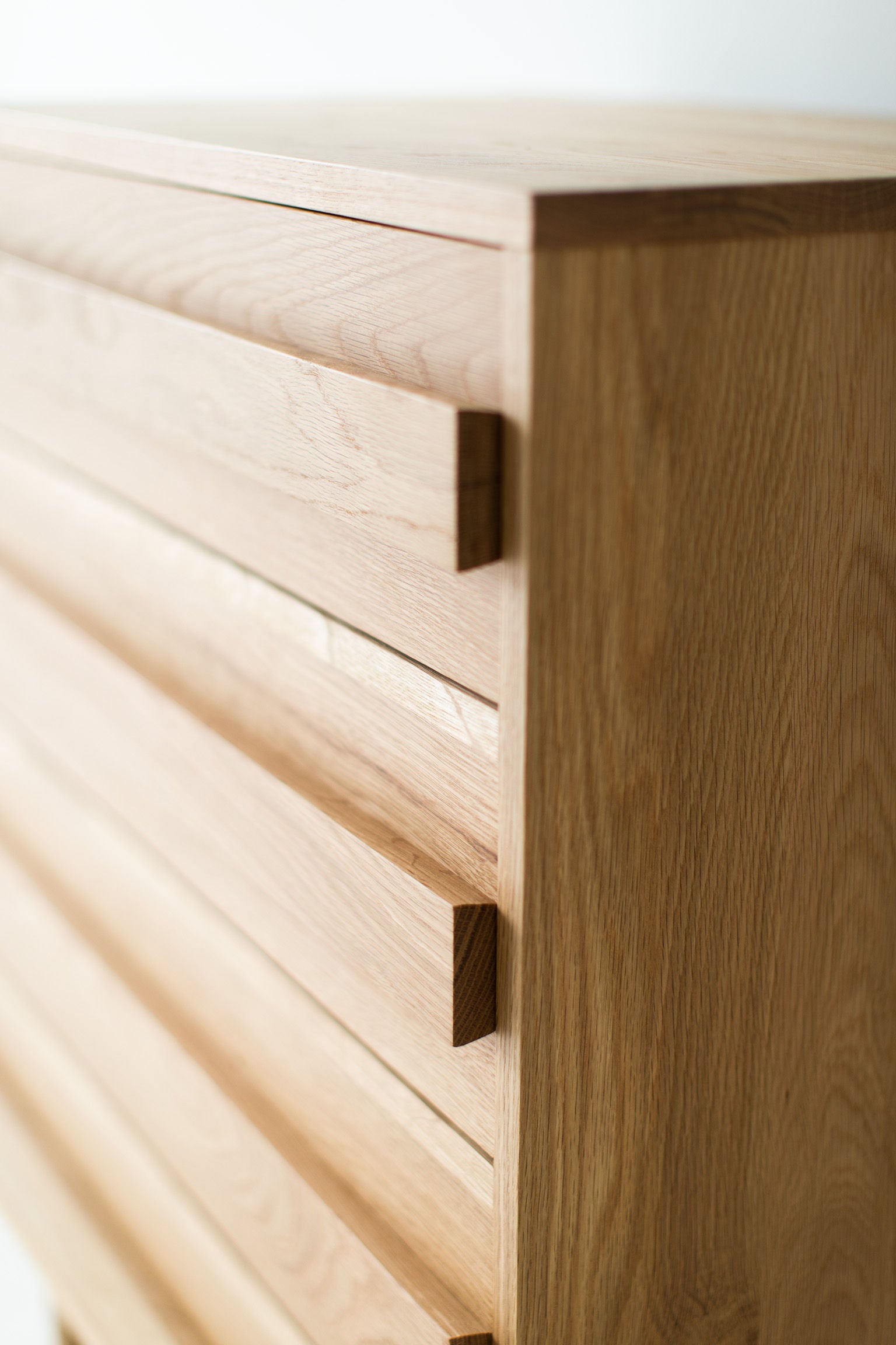 Mid Century Modern White Oak Dresser - 2221