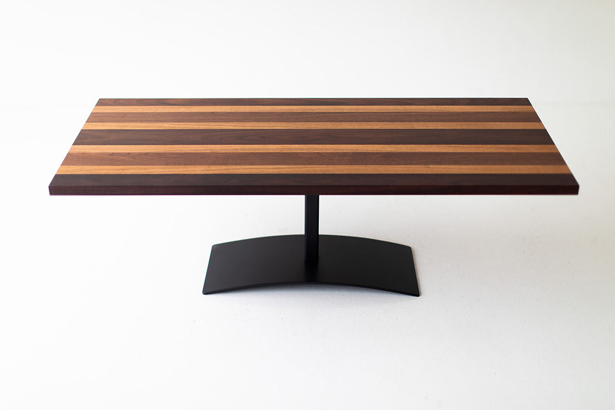 Milo Baughman Striped Top Coffee Table for Craft Associates - B393S
