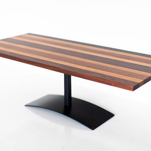 Milo Baughman Striped Top Coffee Table 393S 02
