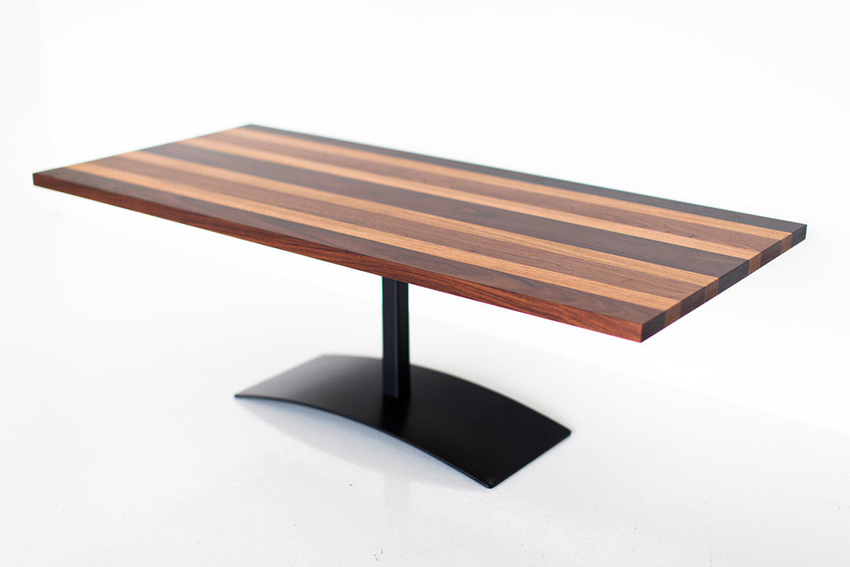 Milo Baughman Striped Top Coffee Table for Craft Associates - B393S