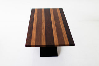 Milo Baughman Striped Top Coffee Table 393S 07