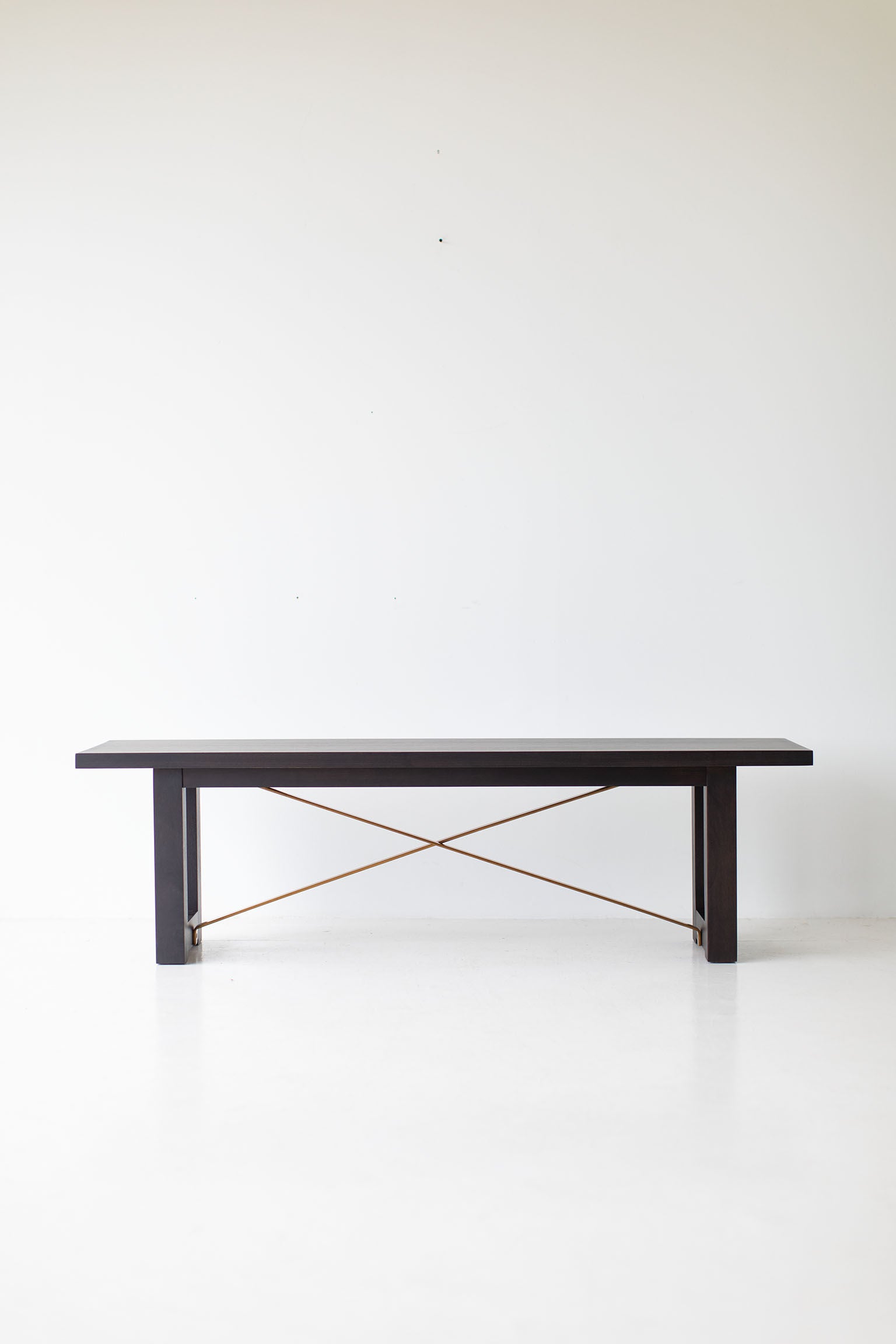 Modern Bench - Black and Brass - 0919