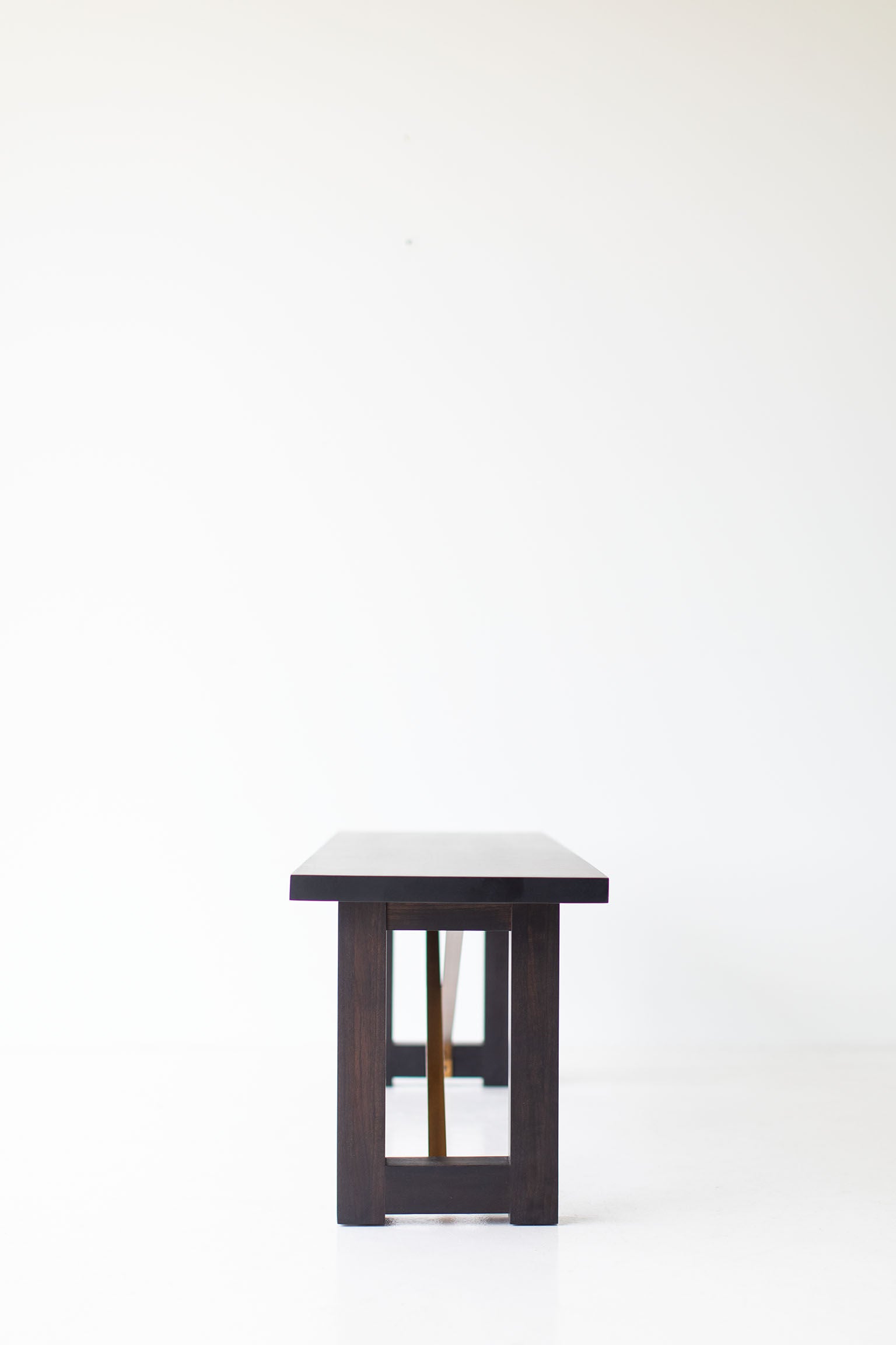 Modern Bench - Black and Brass - 0919