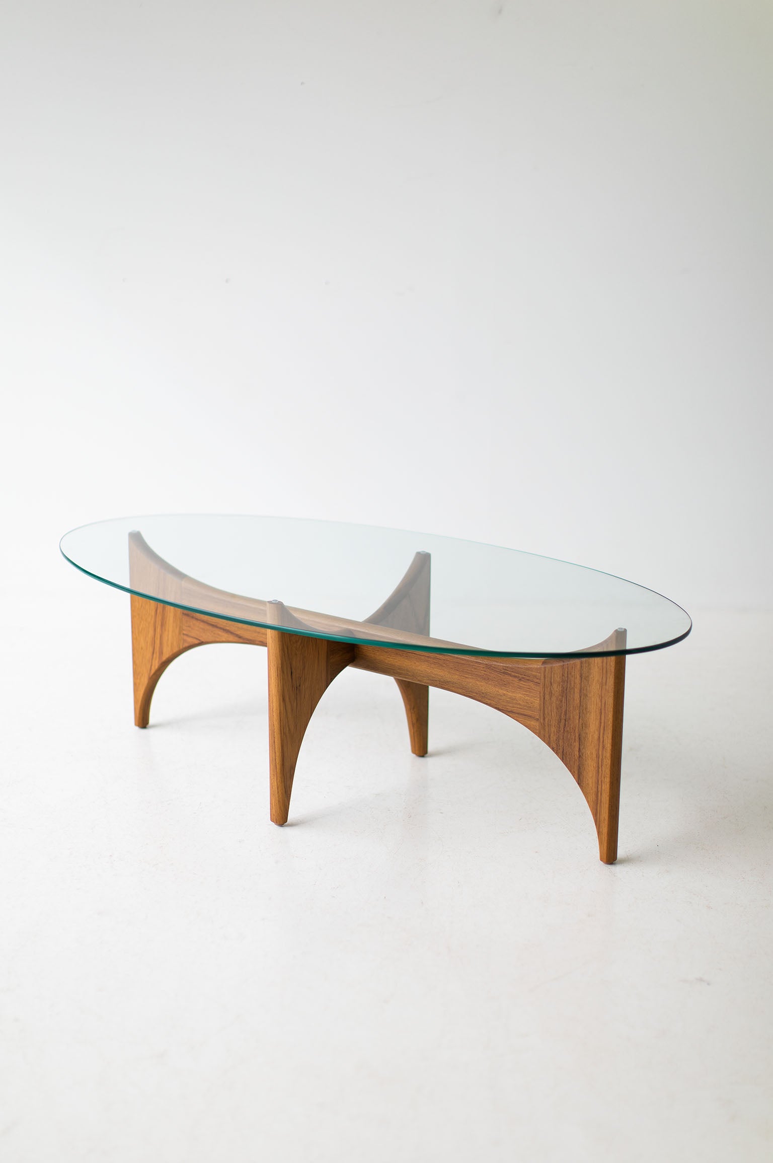 Modern Teak Coffee Table - 1514 - The Oval