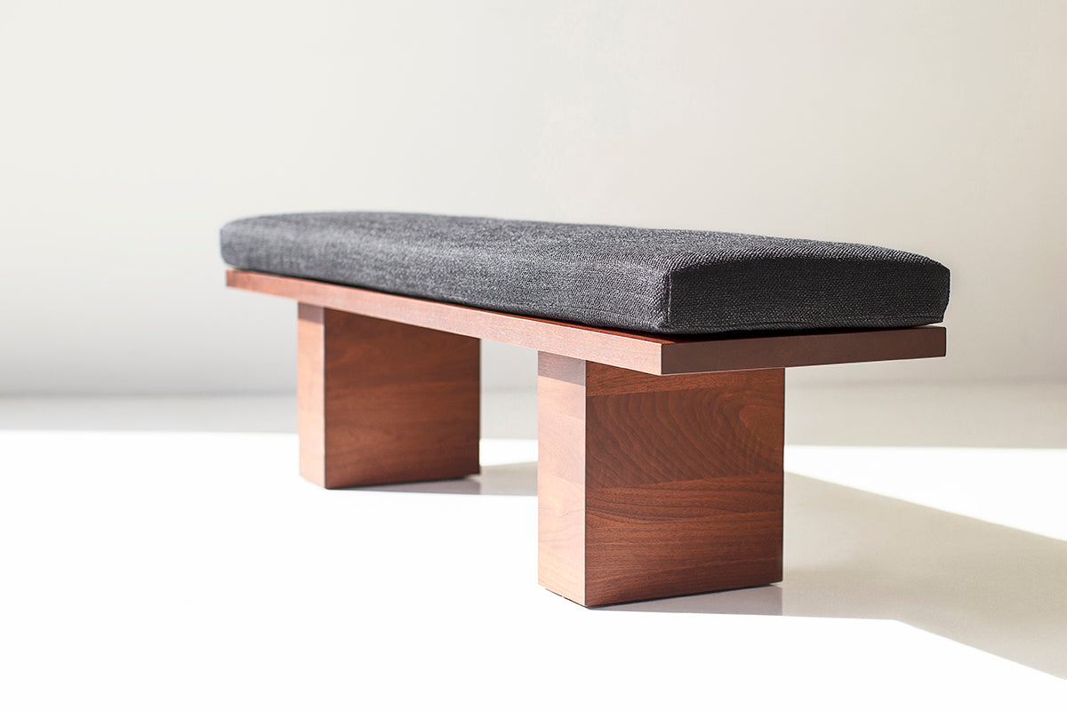 Modern Walnut Suelo® Bench - For Bertu Home - 2625