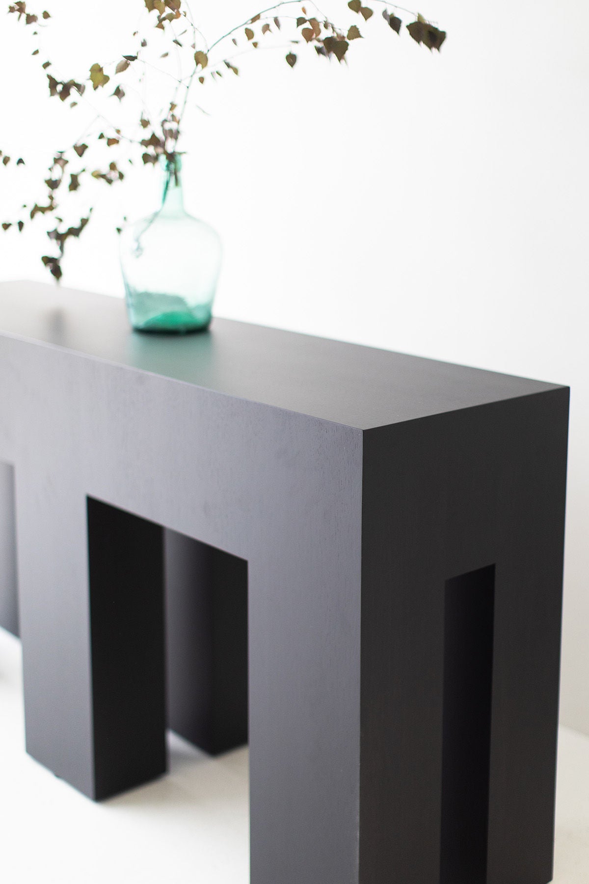 Modern Black Walnut Console Table - The Mondo for Bertu Home - 0824