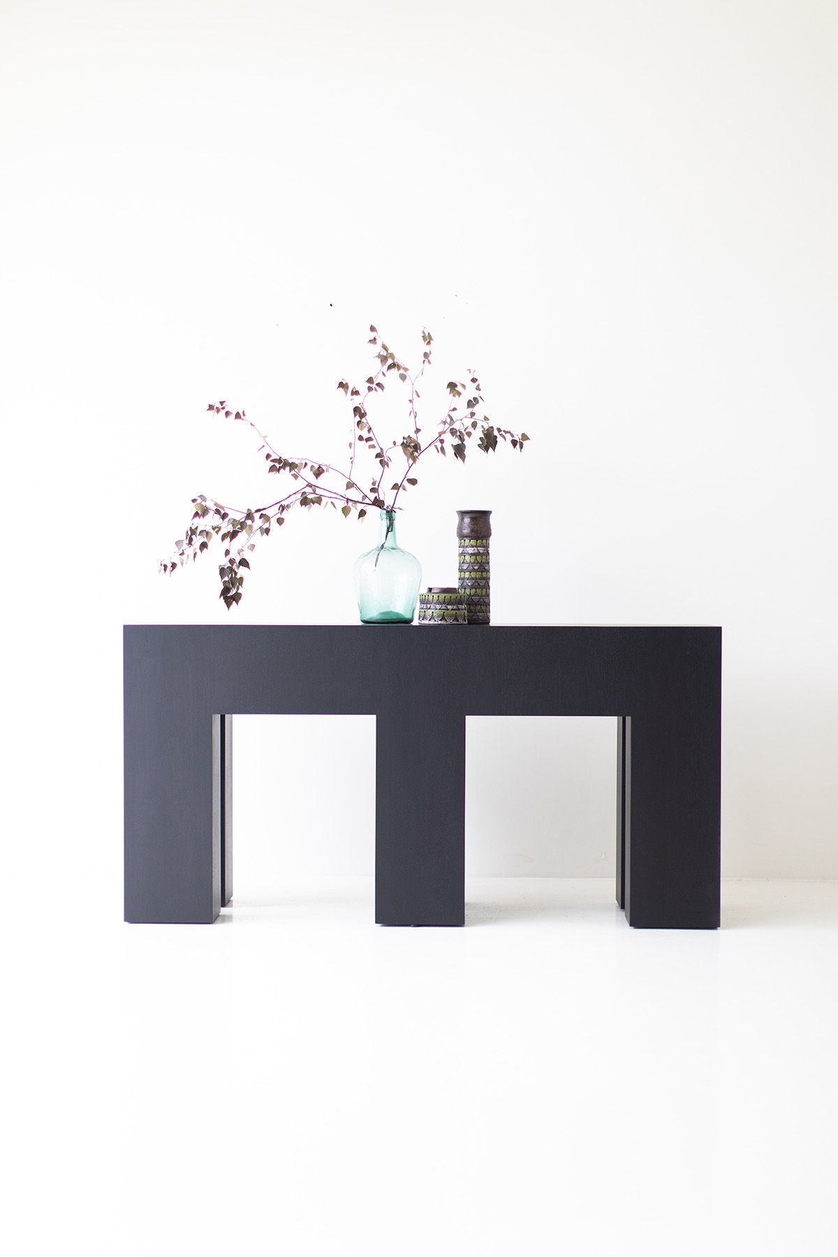 Modern Black Walnut Console Table - The Mondo for Bertu Home - 0824