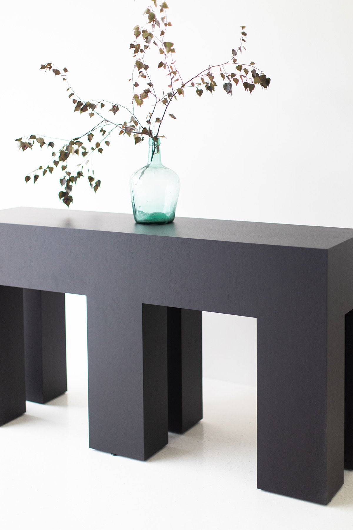 Modern Black Walnut Console Table - The Mondo for Bertu Home - 0824