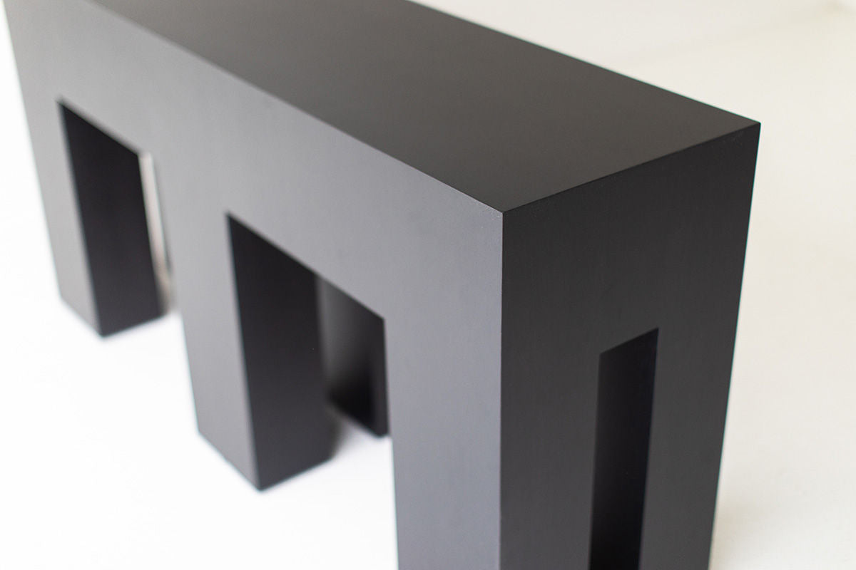 Modern Black Walnut Console Table - The Mondo for Bertu Home - 0824