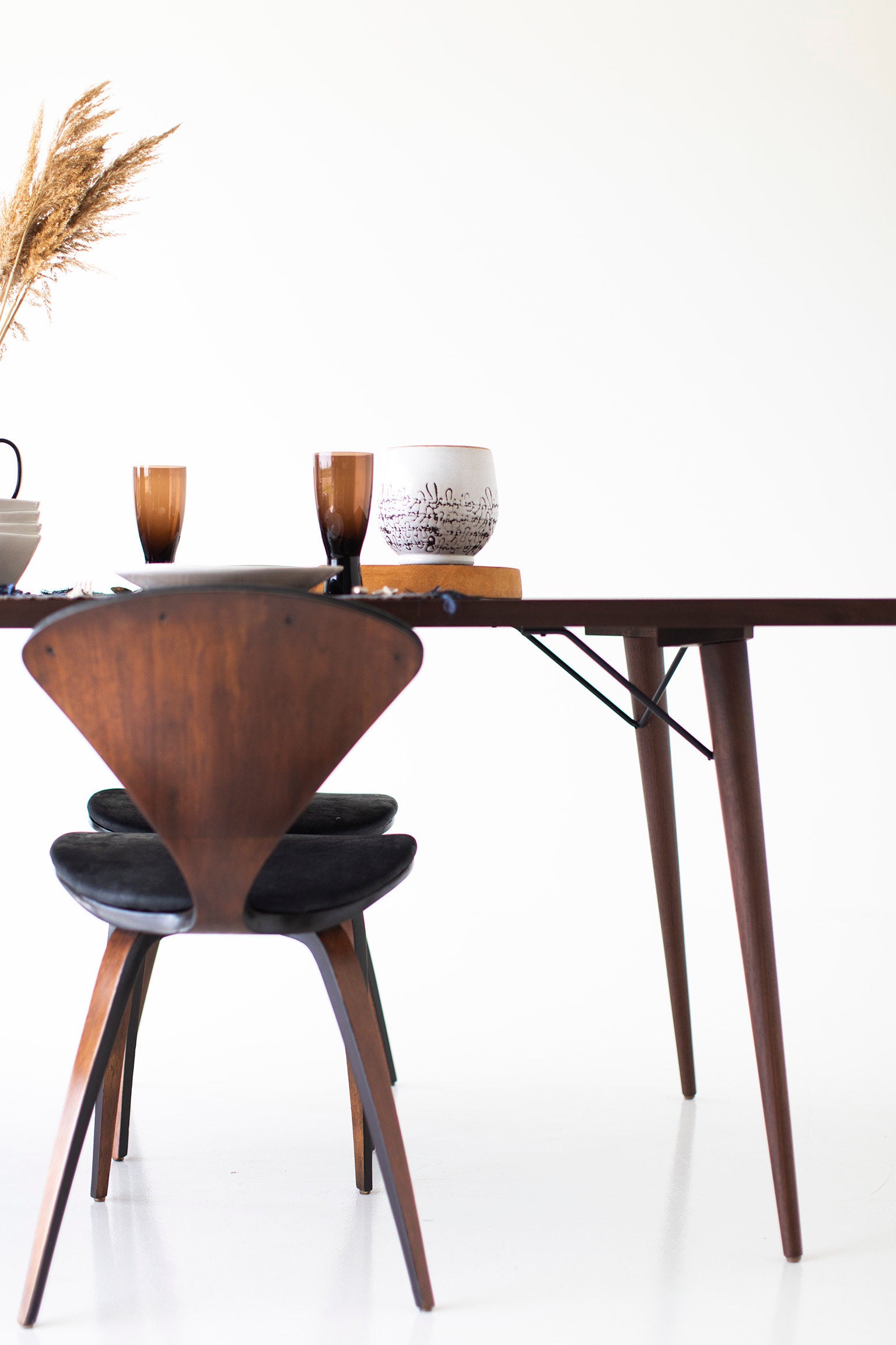 Modern Walnut Dining Table - 0418 -