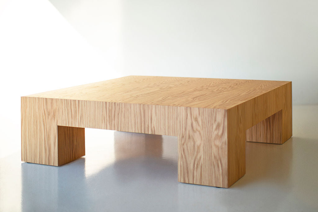 Mondo Coffee Table in White Oak - For Bertu Home - 2525