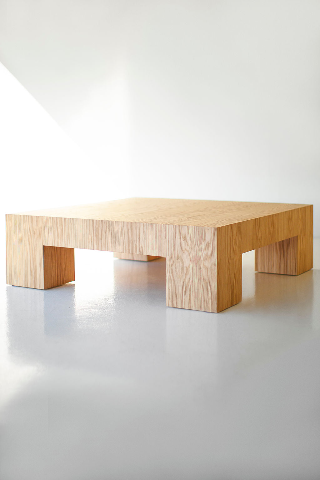 Mondo Coffee Table in White Oak - For Bertu Home - 2525