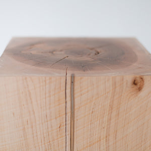 Natural Wood End Table-04