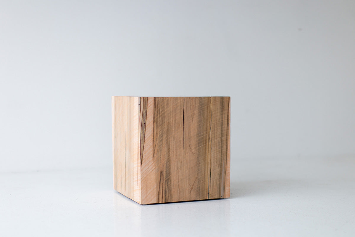 Natural Wood End Table for Bertu Home - 6023