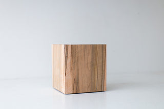 Natural Wood End Table-09