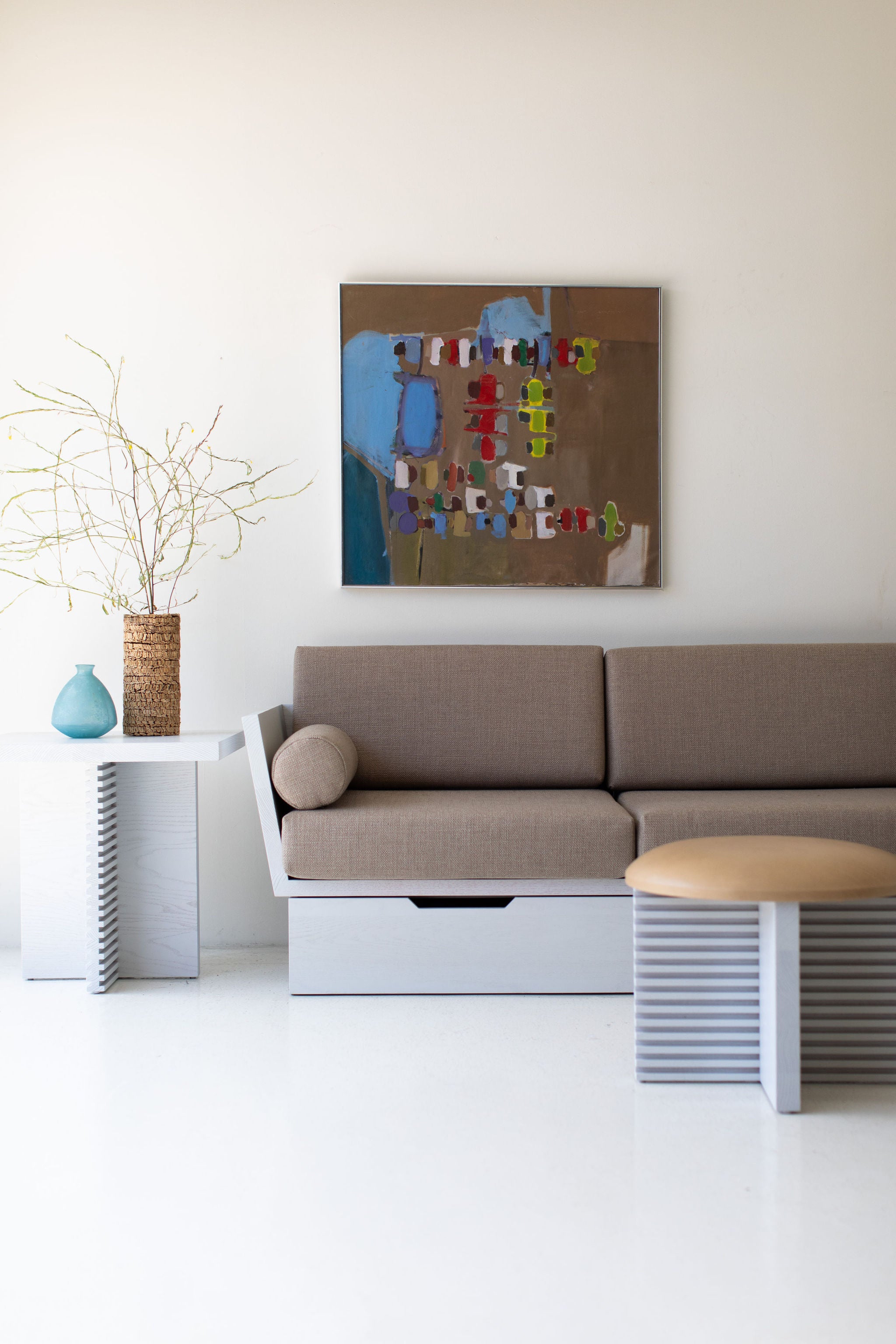 Oak Suelo® Sofa With Storage And Side Table for Bertu Home - 2124