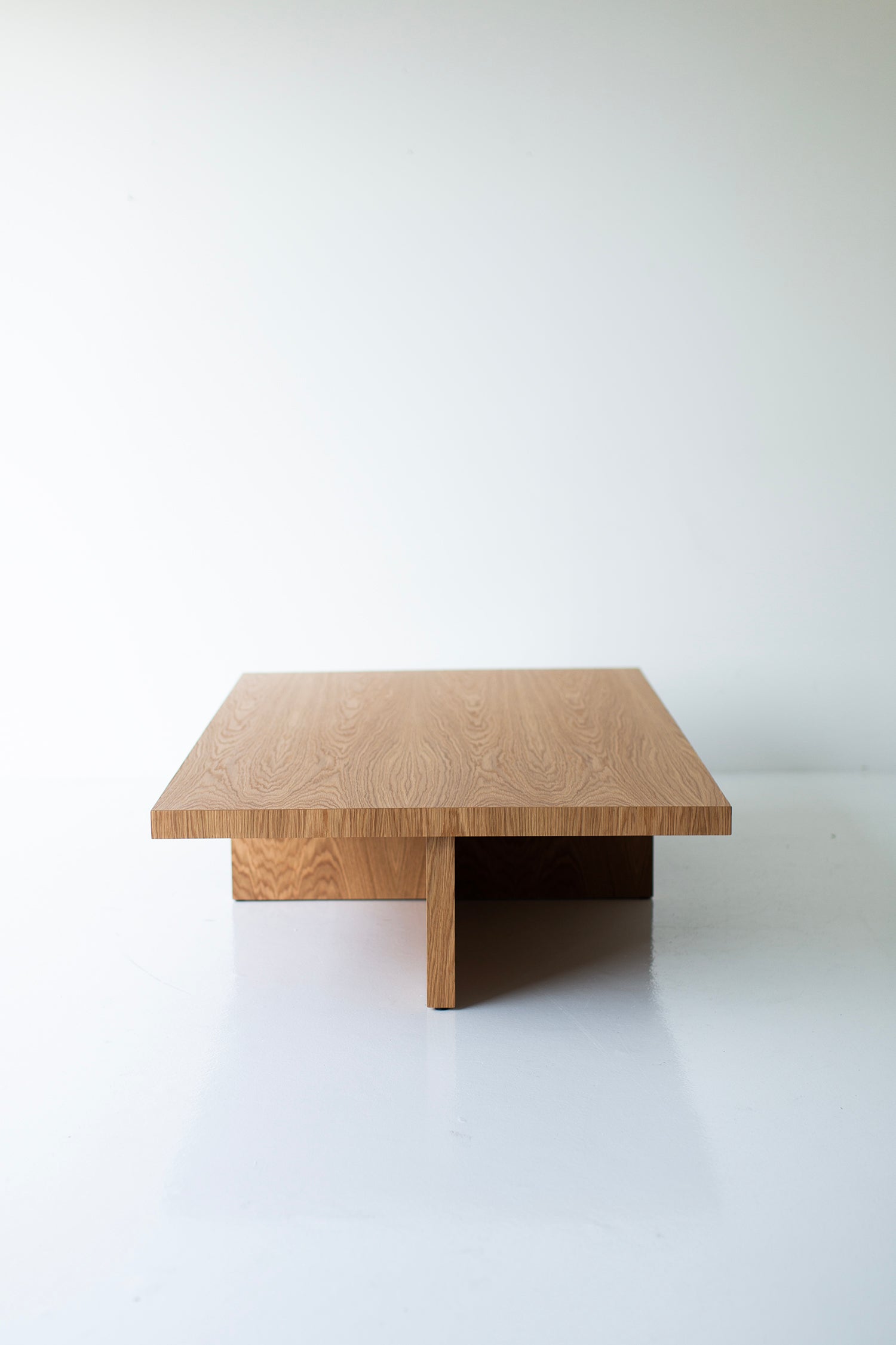 The Oakley Cross Base Coffee Table in White Oak - 4323
