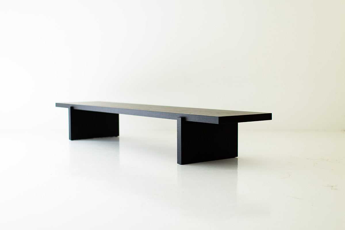 Rockefeller Modern Black Bench - 5523 for Bertu Home