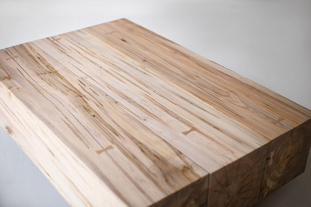 Solid Log Coffee Table - 3 Bay - For Bertu Home - 2225