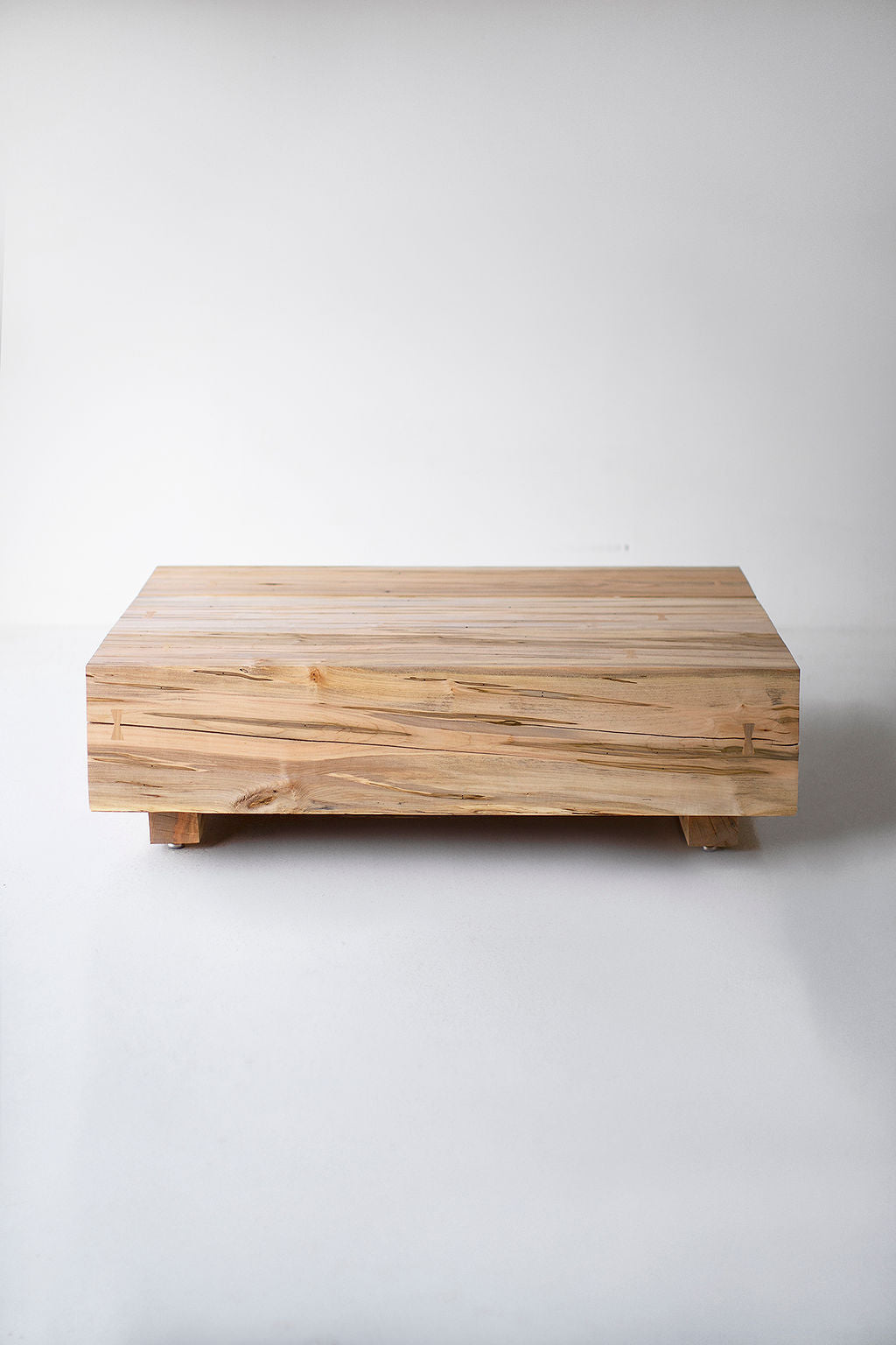 Solid Log Coffee Table - 3 Bay - For Bertu Home - 2225