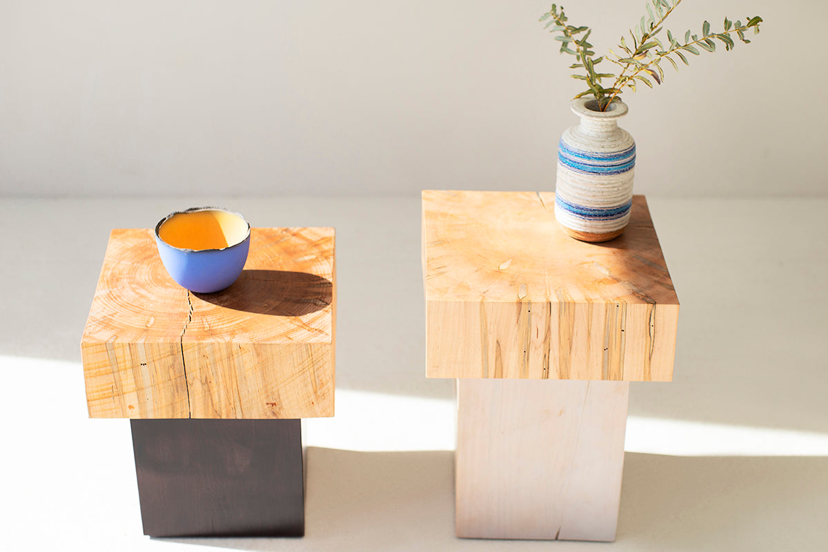 Solid Wood Side Table - The Viktor - For Bertu Home - 2725