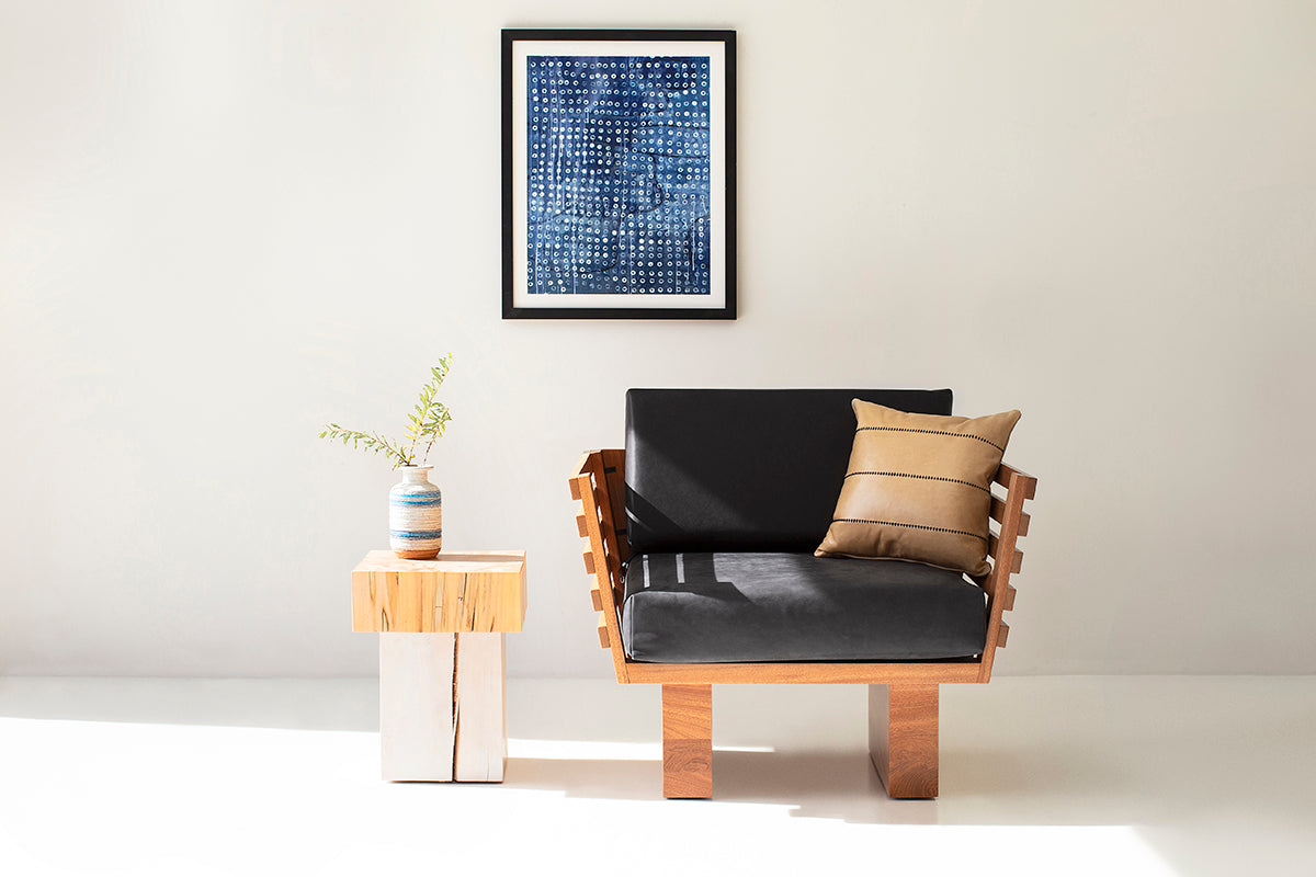 Solid Wood Side Table - The Viktor - For Bertu Home - 2725