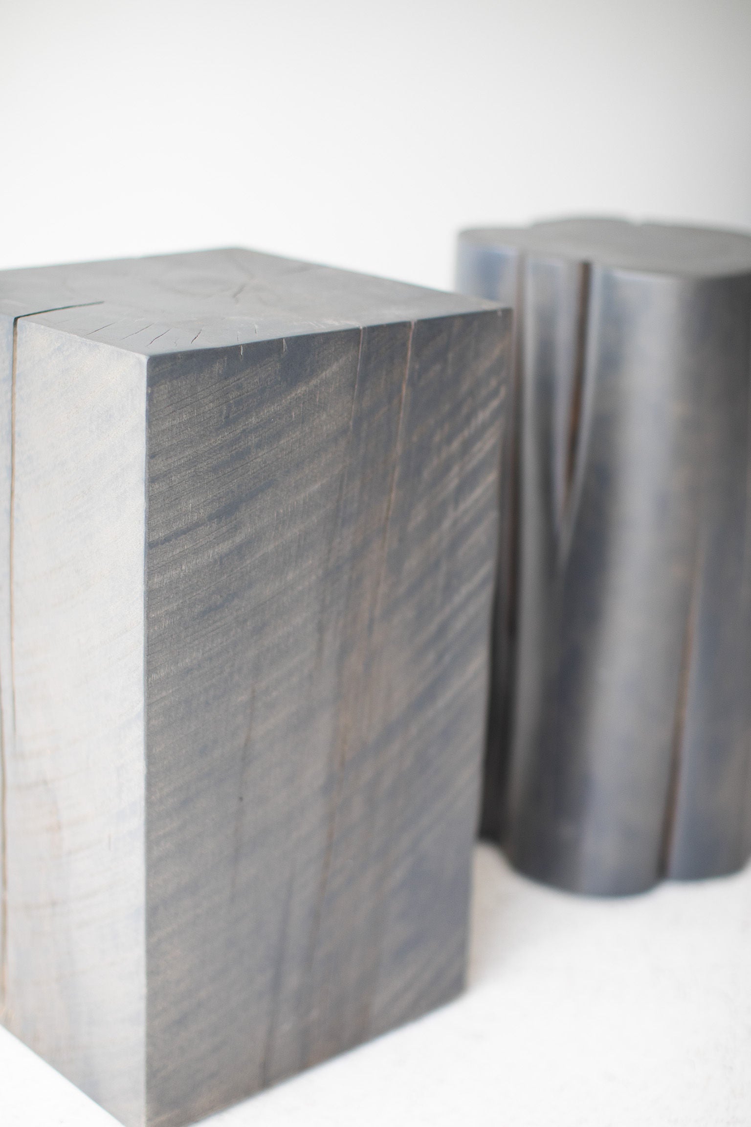 Stump Side Tables - Slate Grey - 1121