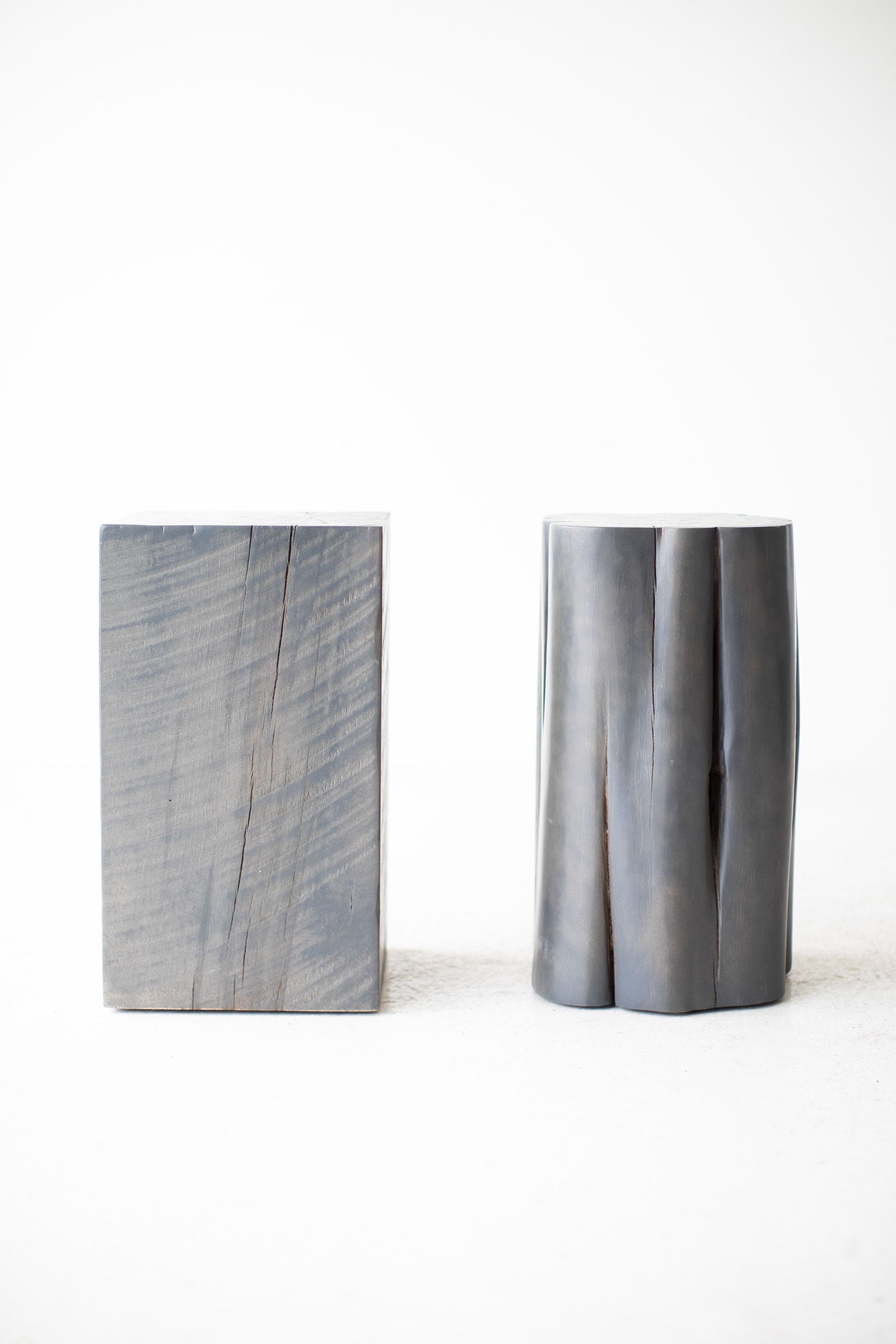 Stump Side Tables - Slate Grey - 1121