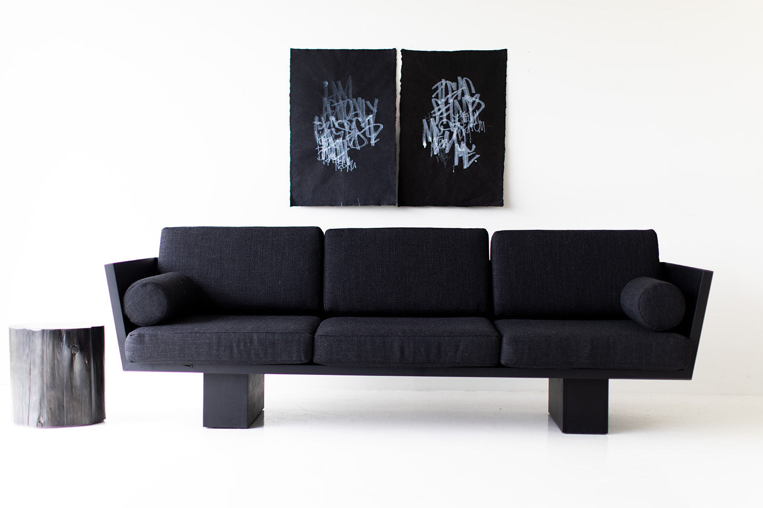 Suelo Modern Black Sofa - 1020