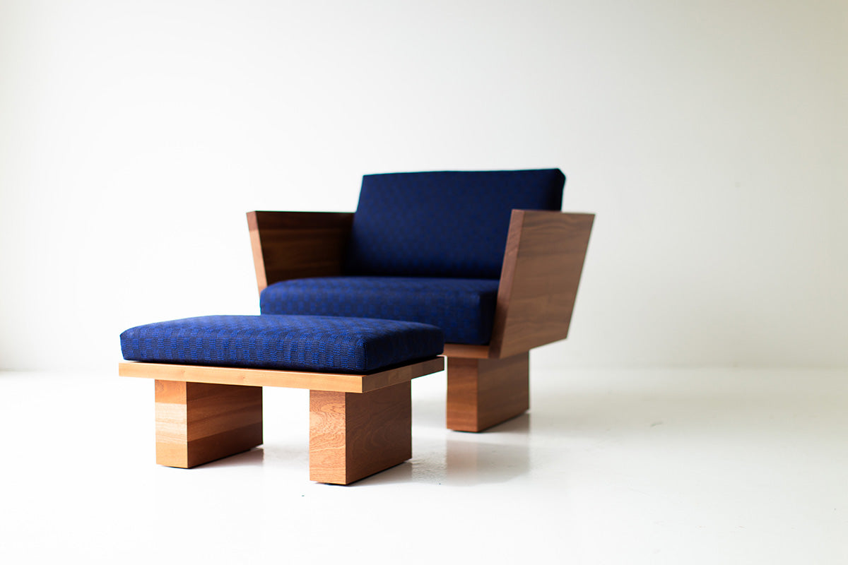 Suelo Modern Outdoor Ottoman, Upholstered for Bertu Home - 5623
