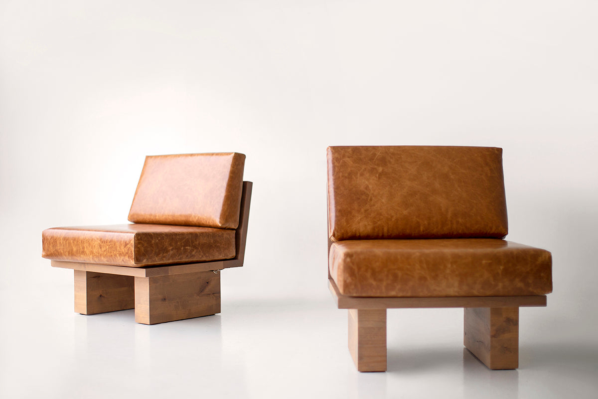 Suelo® Modern Side Chair in Leather for Bertu Home - 1325