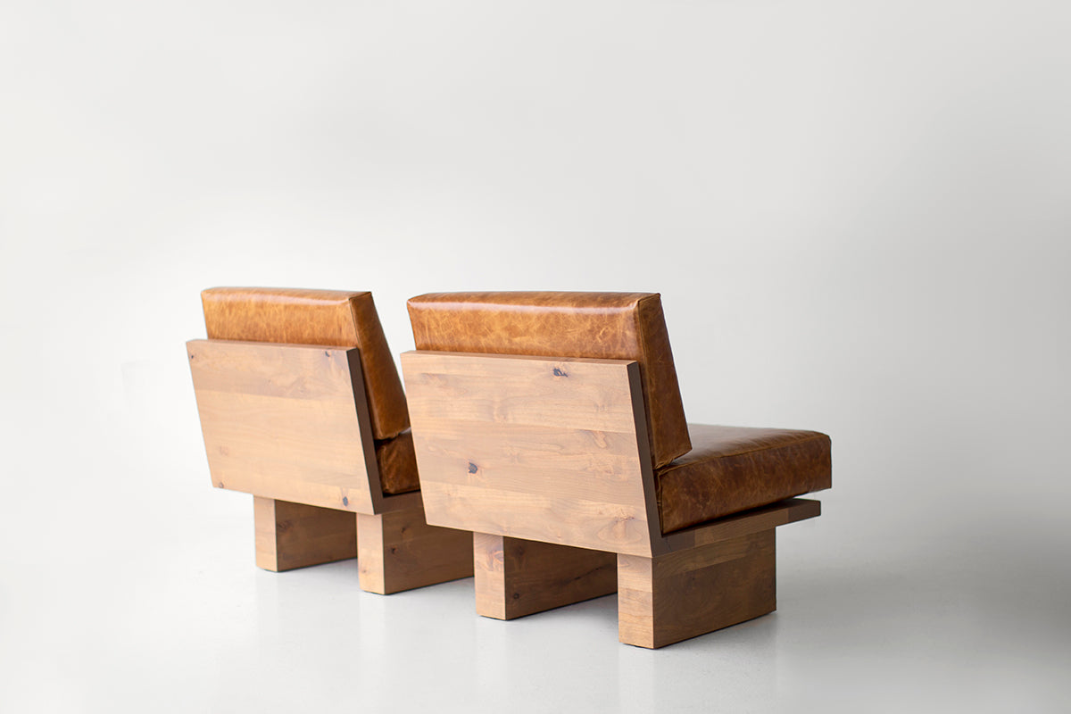Suelo® Modern Side Chair in Leather for Bertu Home - 1325