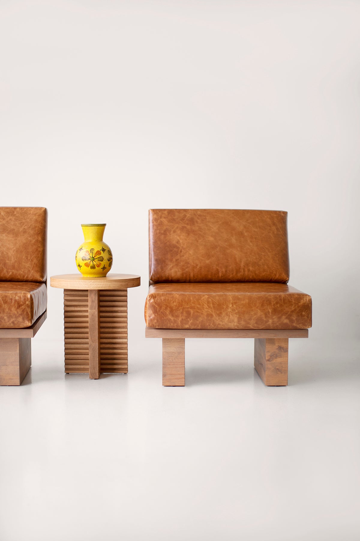 Suelo® Modern Side Chair in Leather for Bertu Home - 1325