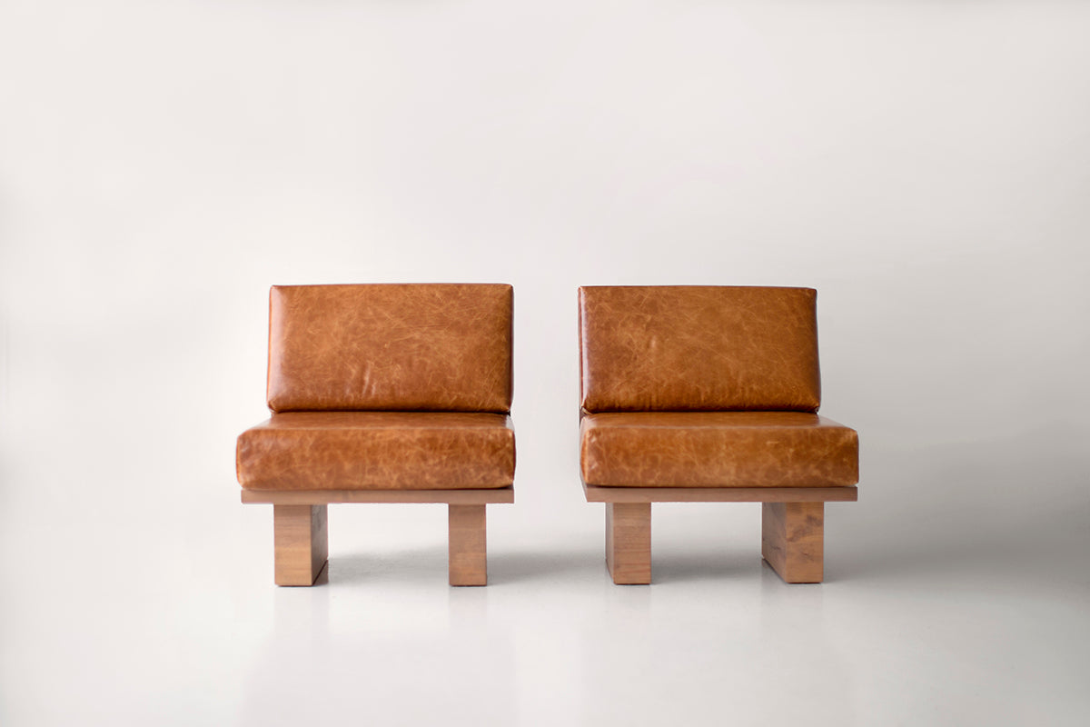 Suelo® Modern Side Chair in Leather for Bertu Home - 1325