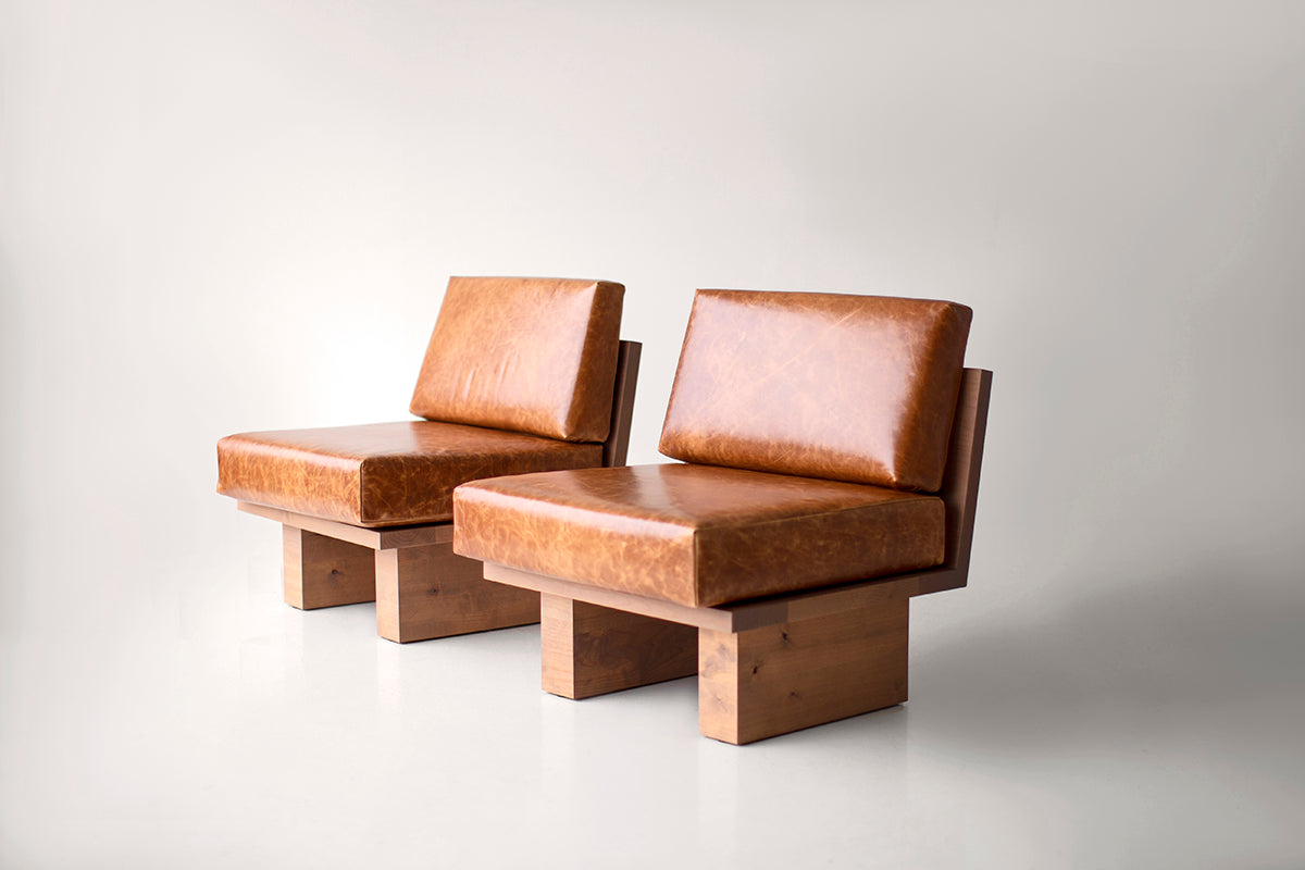 Suelo® Modern Side Chair in Leather for Bertu Home - 1325
