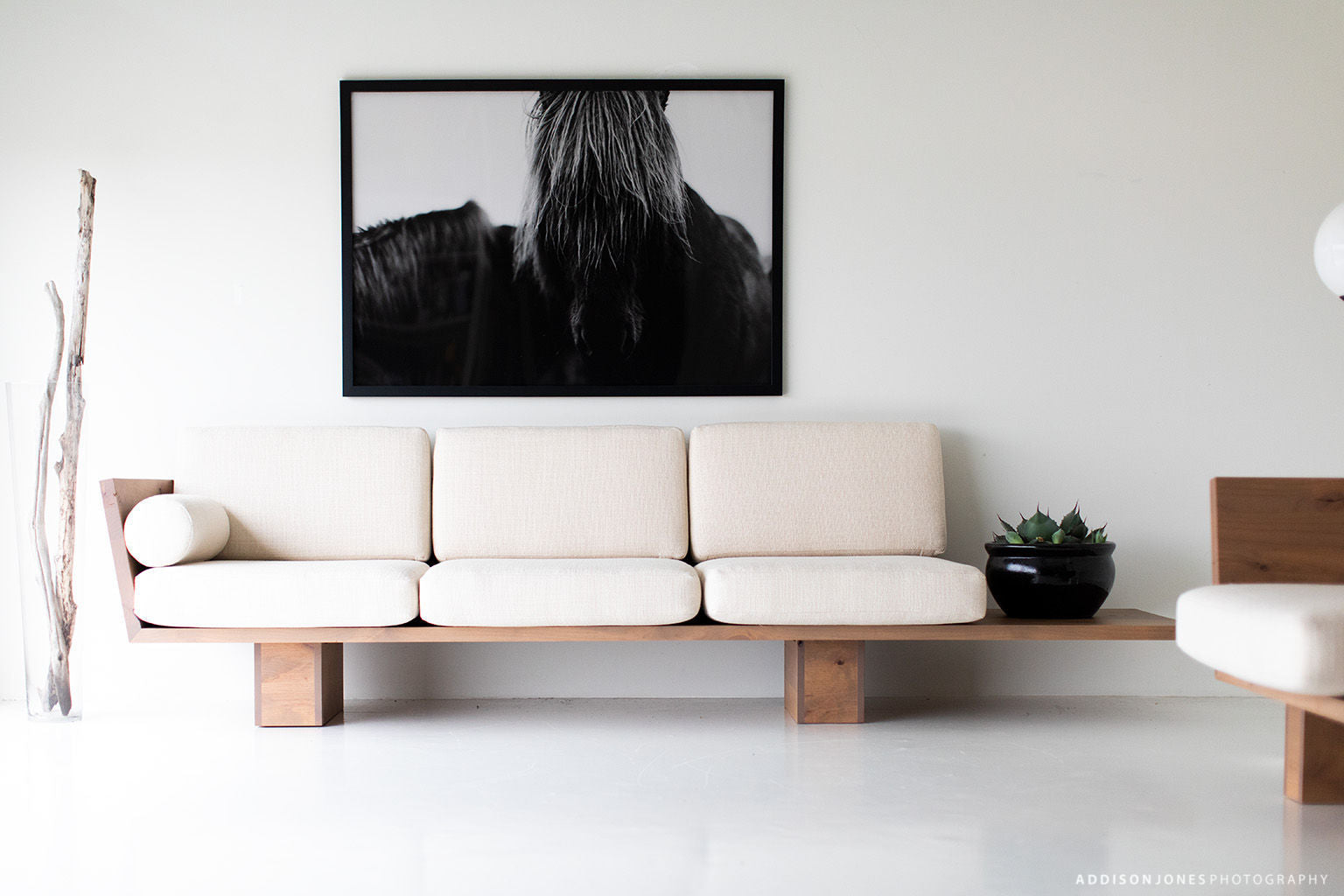 Suelo Modern Wood Sofa - 0520, 01