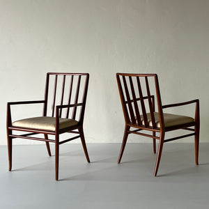 TH Robsjohn Gibbings Widdicomb Arm Chairs, Image 01