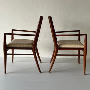 TH Robsjohn Gibbings Widdicomb Arm Chairs, Image 02