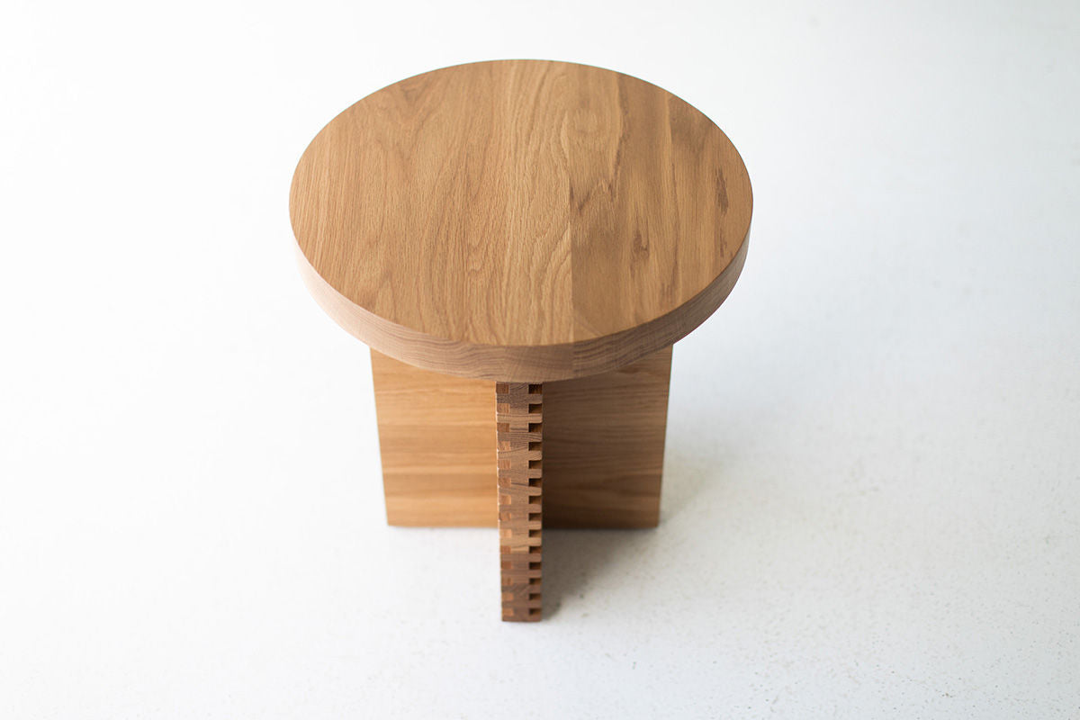 White Oak Cicely Side Table for Bertu Home - 1724