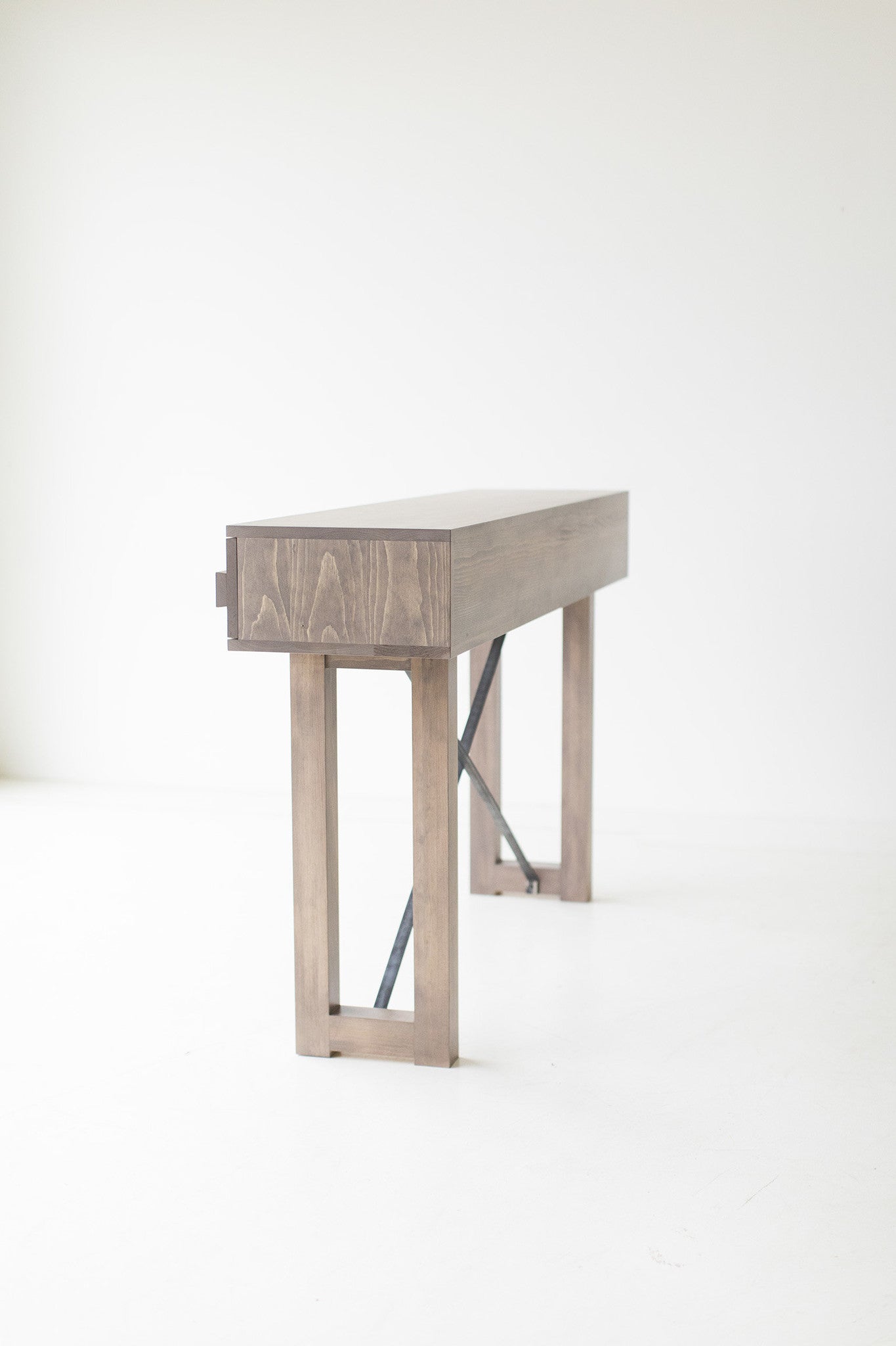 Wood Console Table - Weathered Gray - 0617