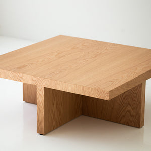 X Base Coffee Table White Oak-4422-09